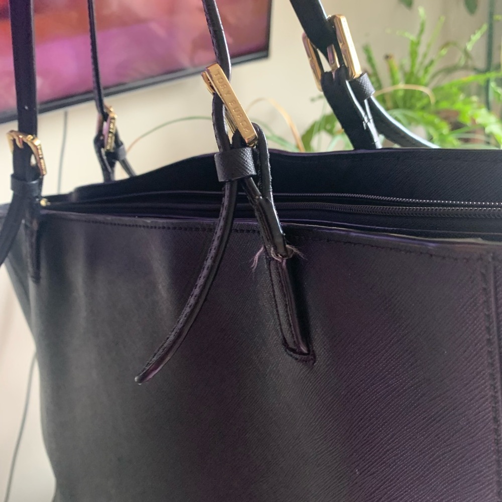 Authentic Tory Burch black tote - Picture 3 of 8